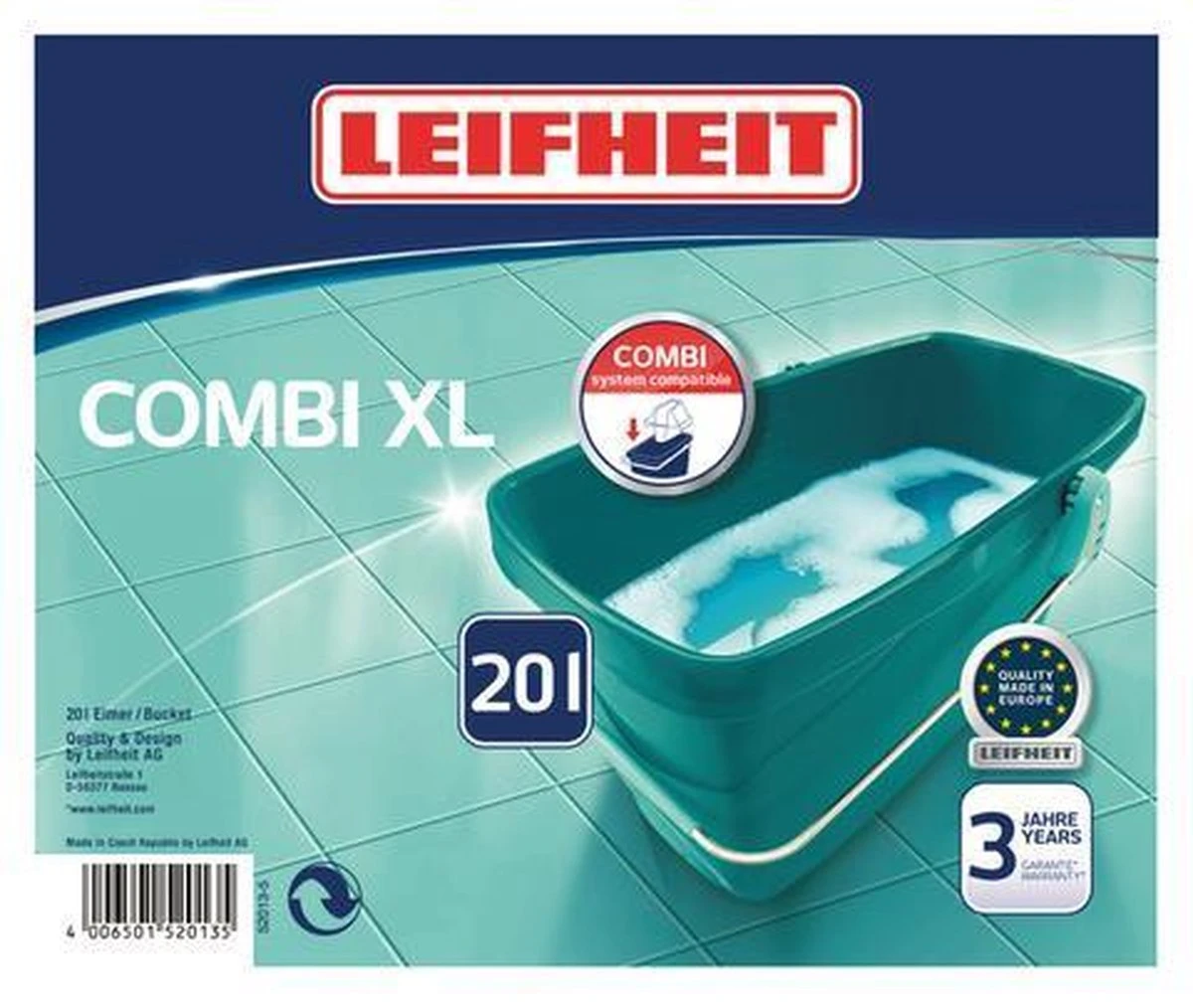 Leifheit Combi XL Emmer - 20 Liter 5 Leifheit Combi XL Emmer - 20 Liter - Afbeelding 3