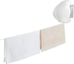 Leifheit Wanddrooglijn Rollfix Single 80 Longline - 8 M Drooglengte - Ophangbaar - Wit -Leifheit Verkaufsgeschäft 1200x1044