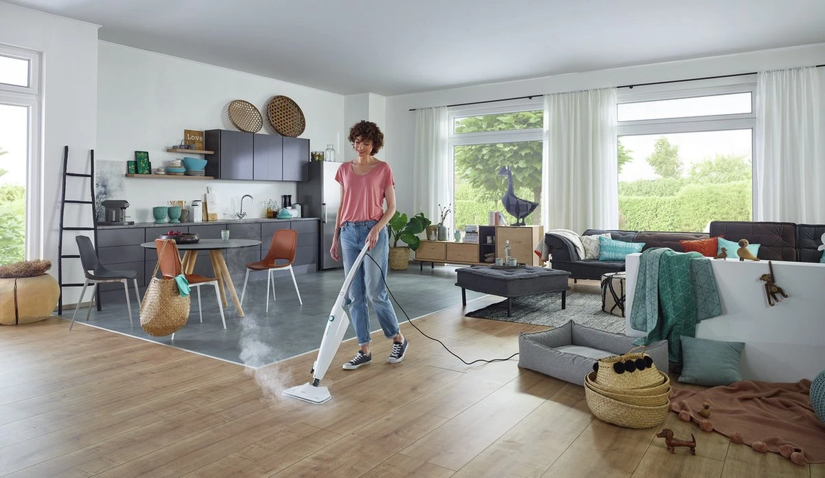 Leifheit CleanTenso Power Stoomreiniger - Wit - Gebruiksduur 50 Min - XXL Watertank 17 Leifheit CleanTenso Power Stoomreiniger - Wit - Gebruiksduur 50 Min - XXL Watertank - Afbeelding 15