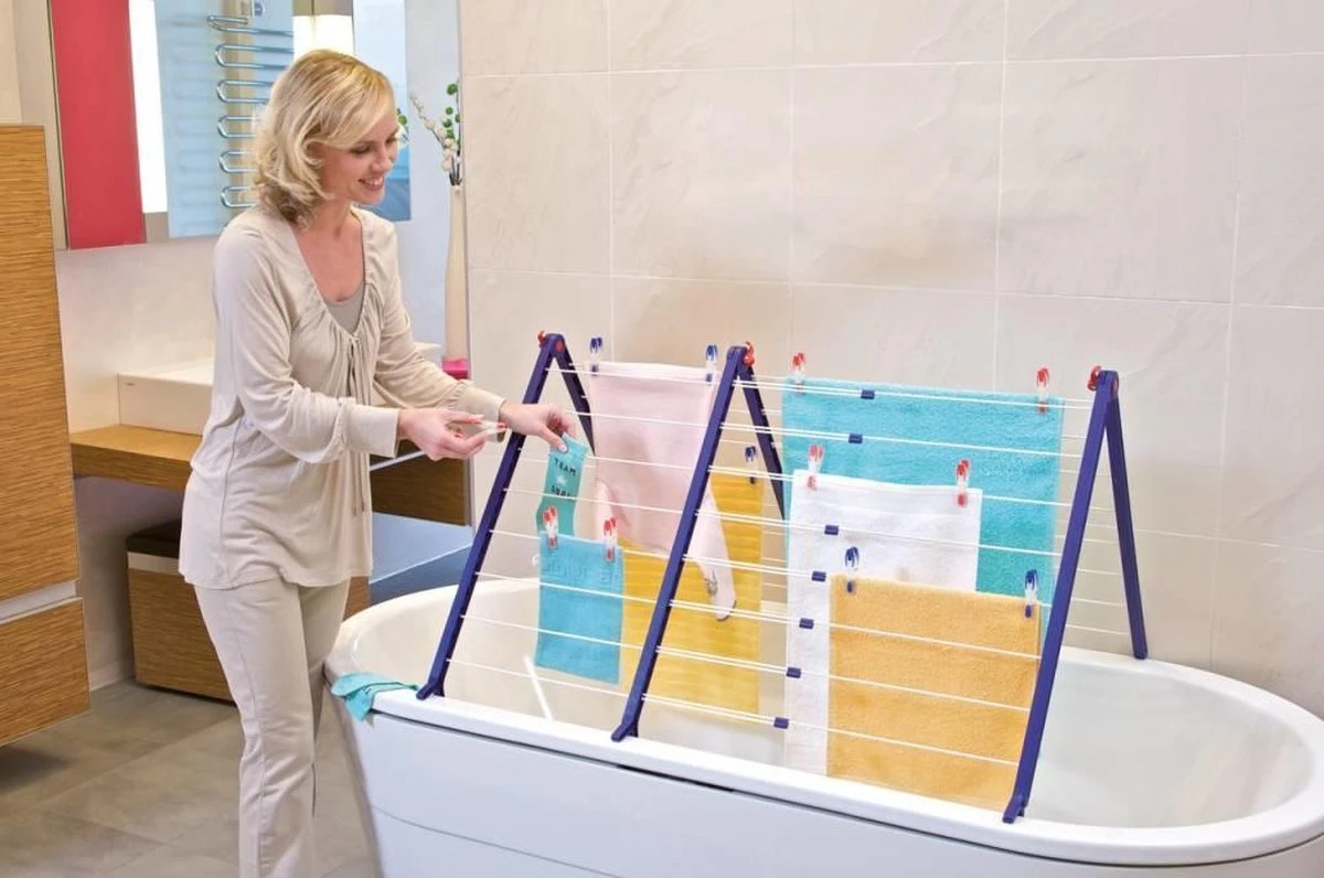 Leifheit Badkuipdroger Duo Droogrek Pegasus - Uitschuifbaar - 9,6 Tot 18,9 Drooglengte 8 Leifheit Badkuipdroger Duo Droogrek Pegasus - Uitschuifbaar - 9,6 Tot 18,9 Drooglengte - Afbeelding 6