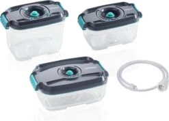 Leifheit Set Vacuüm Vershouddozen - 3 Stuks