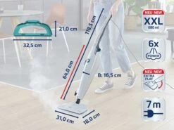 Leifheit CleanTenso Power Stoomreiniger - Wit - Gebruiksduur 50 Min - XXL Watertank 26 Leifheit CleanTenso Power Stoomreiniger - Wit - Gebruiksduur 50 Min - XXL Watertank -Leifheit Verkaufsgeschäft 1200x899 26