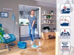 BERKATMARKT - Leifheit Set Clean Twist Disc Mop Ergo Wastafels, Emmer En Dweil, Eenvoudig Te Bedienen, Microvezel Mop En Telescoopsteel -Leifheit Verkaufsgeschäft 1200x900 14