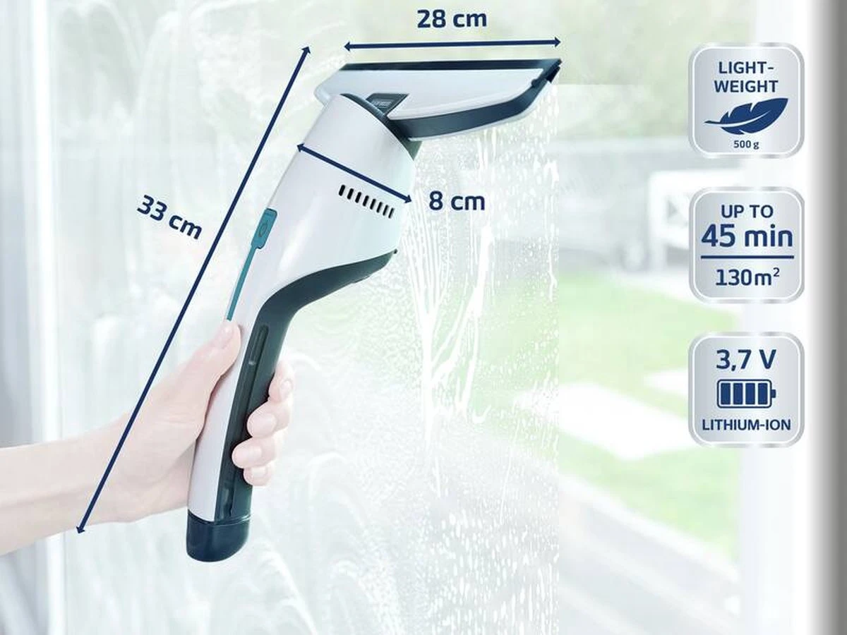 Leifheit Nemo - Set Raamreiniger En Badkamer Ruitenreiniger Met Gratis Wandhouder En Tweede Zuigmond 4 Leifheit Nemo - Set Raamreiniger En Badkamer Ruitenreiniger Met Gratis Wandhouder En Tweede Zuigmond - Afbeelding 2