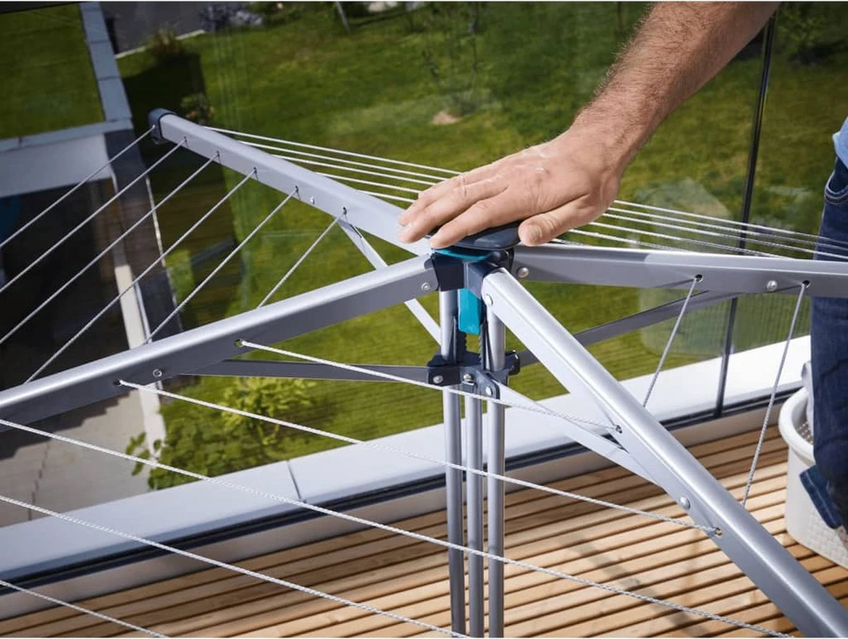 Leifheit Droogmolen Linopop-up - Incl. Beschermhoes - 14 Meter Drooglengte 10 Leifheit Droogmolen Linopop-up - Incl. Beschermhoes - 14 Meter Drooglengte - Afbeelding 8