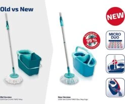 BERKATMARKT - Leifheit Set Clean Twist Disc Mop Ergo Wastafels, Emmer En Dweil, Eenvoudig Te Bedienen, Microvezel Mop En Telescoopsteel -Leifheit Verkaufsgeschäft 1200x998