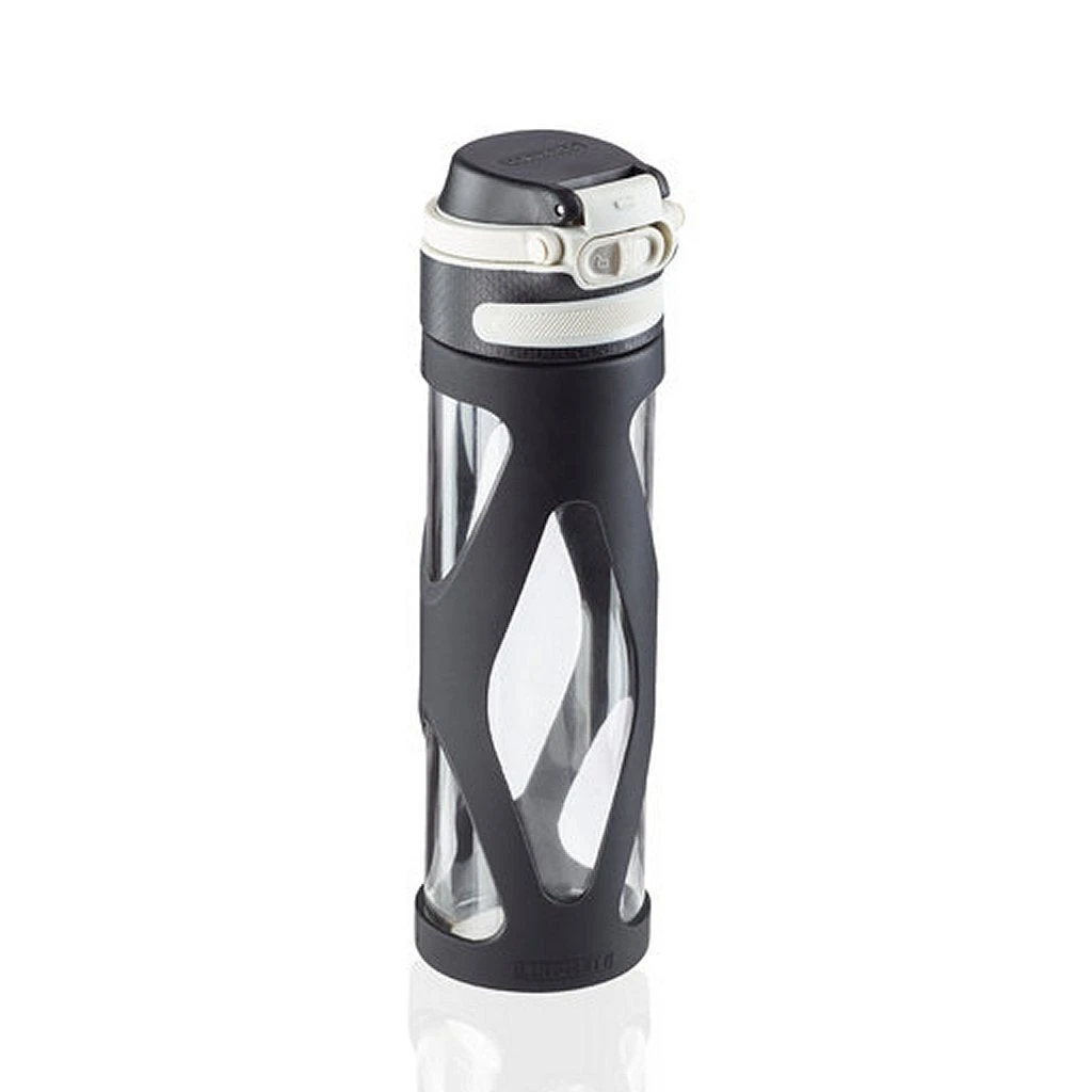 Leifheit 3254 Flip Glazen Drinkfles 600 Ml Zwart 3 Leifheit 3254 Flip Glazen Drinkfles 600 Ml Zwart