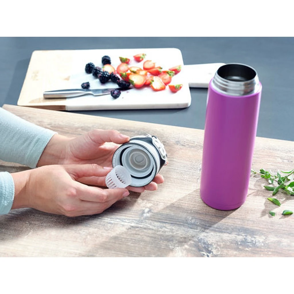 Leifheit 3274 Flip Isoleerbeker 600 Ml Paars 4 Leifheit 3274 Flip Isoleerbeker 600 Ml Paars - Afbeelding 2