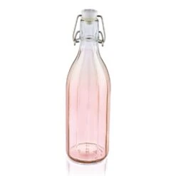 Leifheit 36323 Glazen Facetfles 0.5L Transparant/Roze
