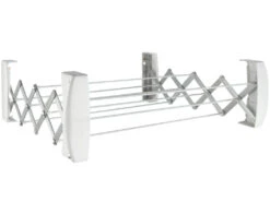 Leifheit 83303 Uittrekbaar Wanddroogrek Teleclip 42 Extendable