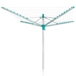Leifheit 85285 Linomatic 400 Easy Droogmolen 40 M Drooglengte Turquoise/Zilver