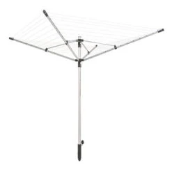 Leifheit 85360 Linopush 500 Droogmolen Zilver/Zwart/Metaal 135-180 Cm