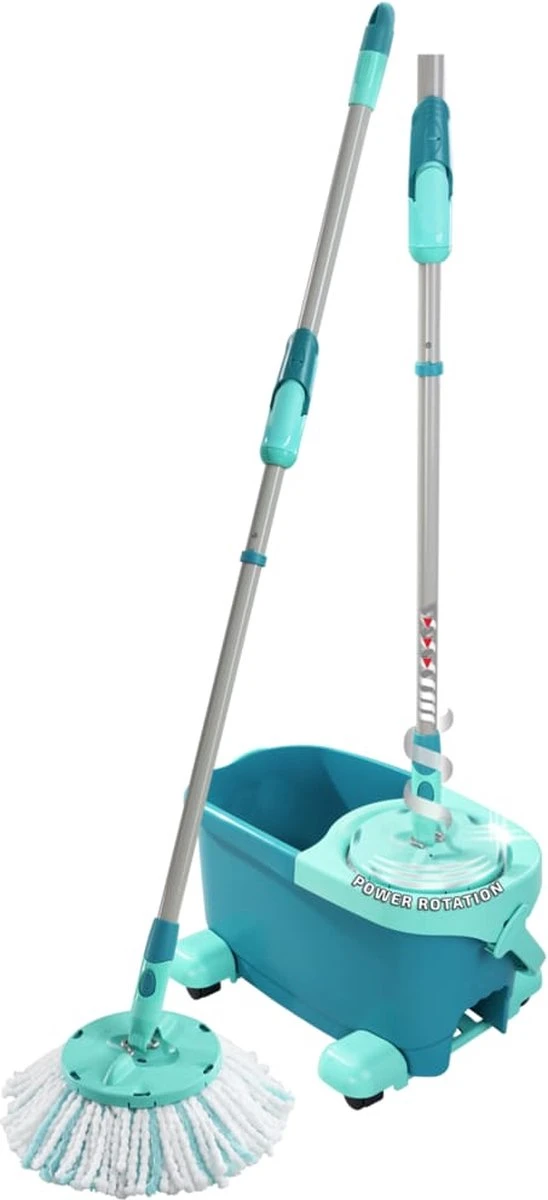 Leifheit Clean Twist Disc Mop Ergo - Dweil Set Compleet Systeem Met Wieltjes - 6 Liter 13 Leifheit Clean Twist Disc Mop Ergo - Dweil Set Compleet Systeem Met Wieltjes - 6 Liter - Afbeelding 11