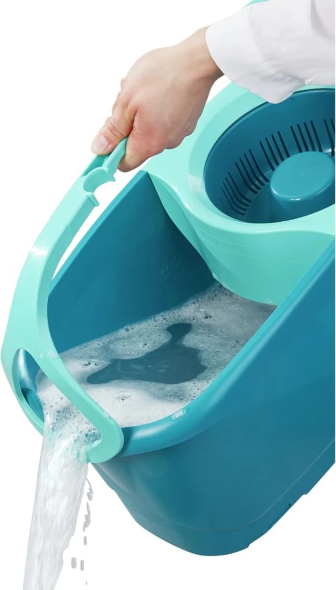 Leifheit Clean Twist Disc Mop Ergo - Dweil Set Compleet Systeem Met Wieltjes - 6 Liter 17 Leifheit Clean Twist Disc Mop Ergo - Dweil Set Compleet Systeem Met Wieltjes - 6 Liter - Afbeelding 15