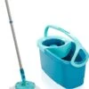 BERKATMARKT - Leifheit Set Clean Twist Disc Mop Ergo Wastafels, Emmer En Dweil, Eenvoudig Te Bedienen, Microvezel Mop En Telescoopsteel -Leifheit Verkaufsgeschäft 886x1200